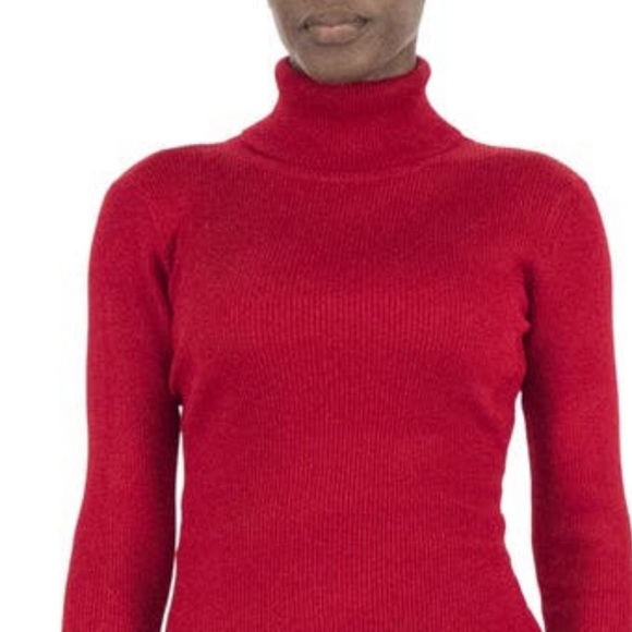 💥NWT💥 Nina Leonard Turtleneck Midi Sweater Dress - Picture 2 of 8